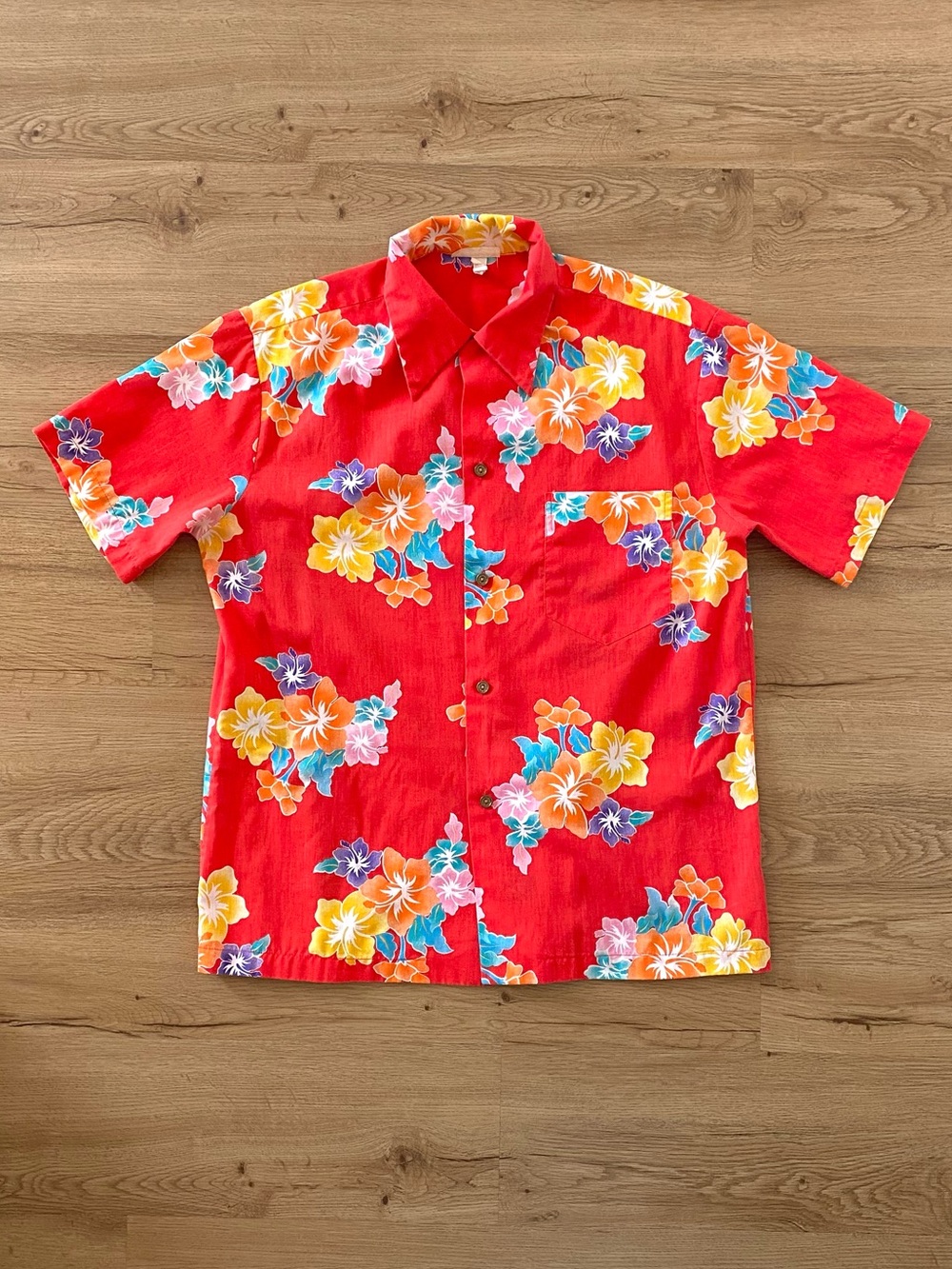 70s Hawaiian button down short sleeve